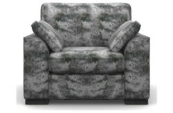 Heart of House Lincoln Shimmer Fabric Chair - Silver